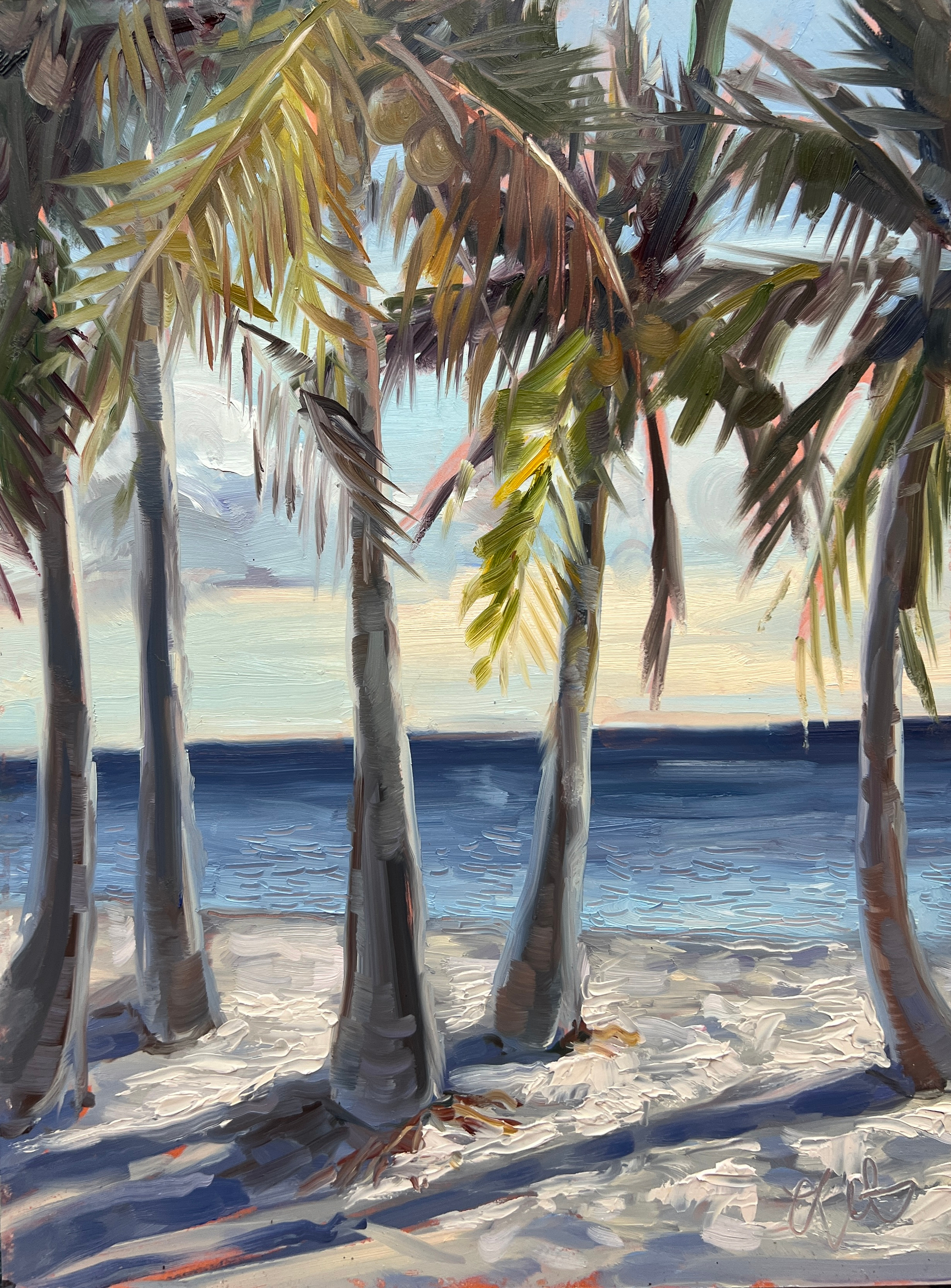 Good Morning, 2024
12 x 9 in. Oil on Panel
Painted En Plein Air
Crandon Park Beach - Miami, FL